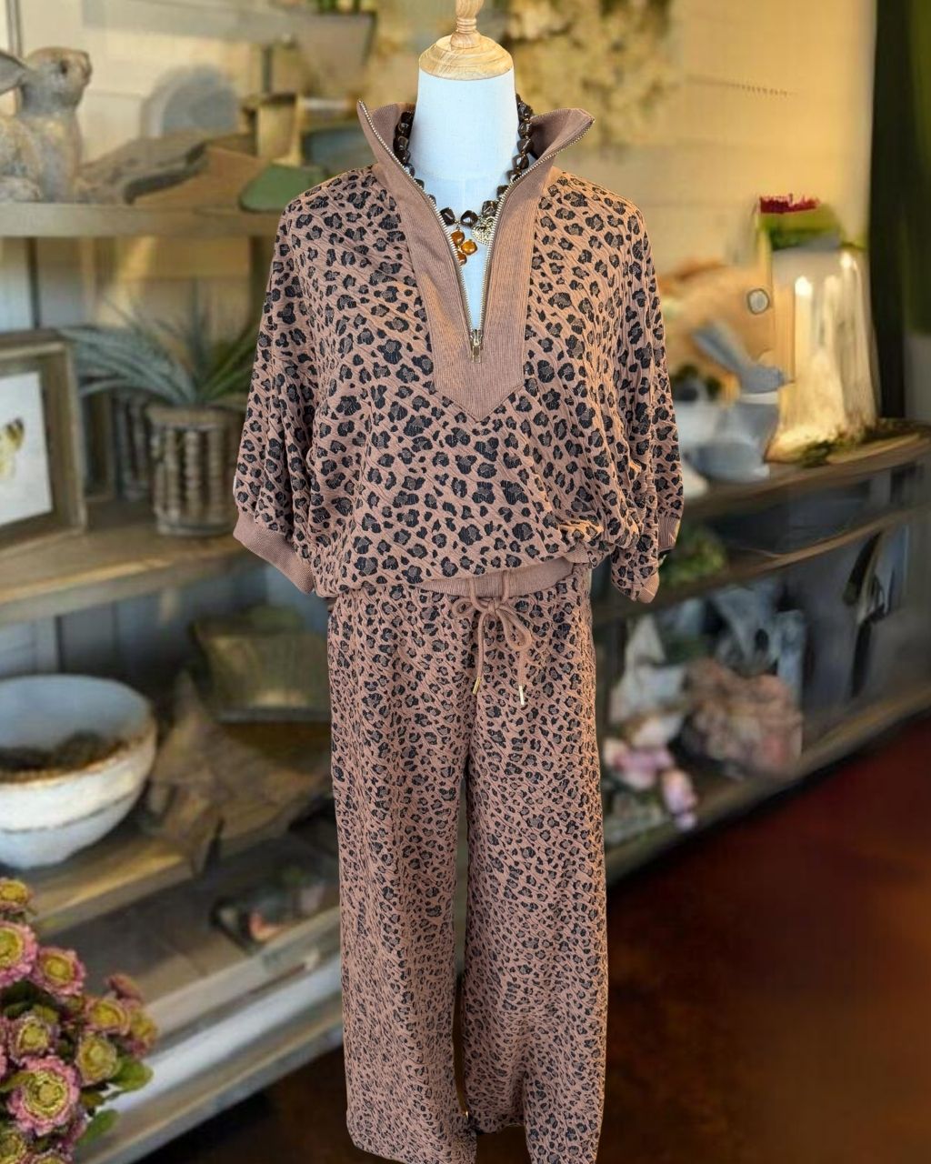 Leopard Print Casual Sets