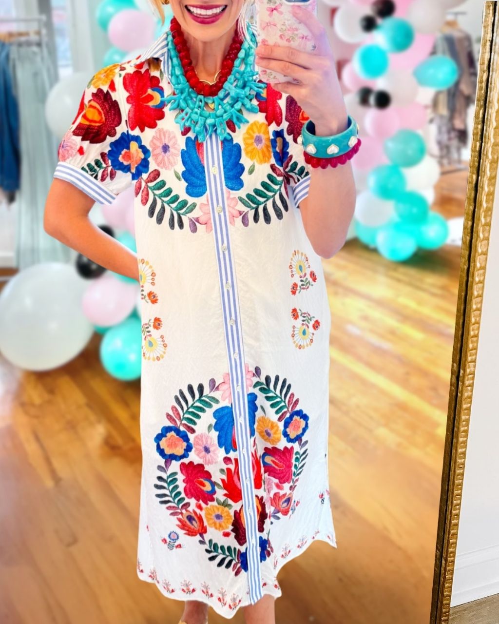 Floral Botanical Satin Maxi Dress