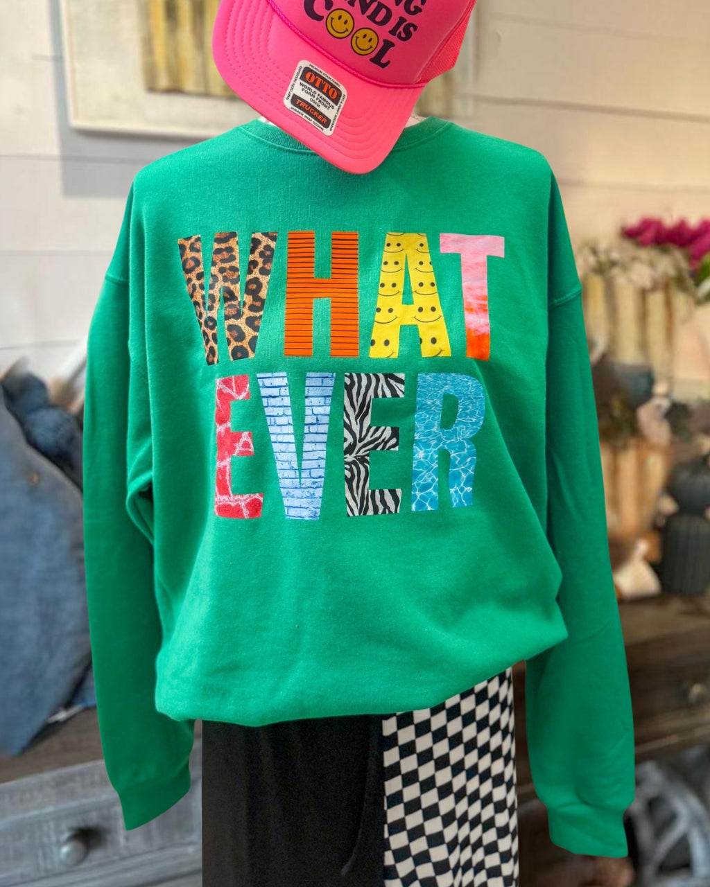Fun Whatever Graphic Sweatshirt