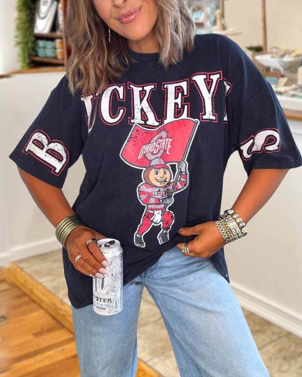 Buckeyes Mascot Print T-Shirt
