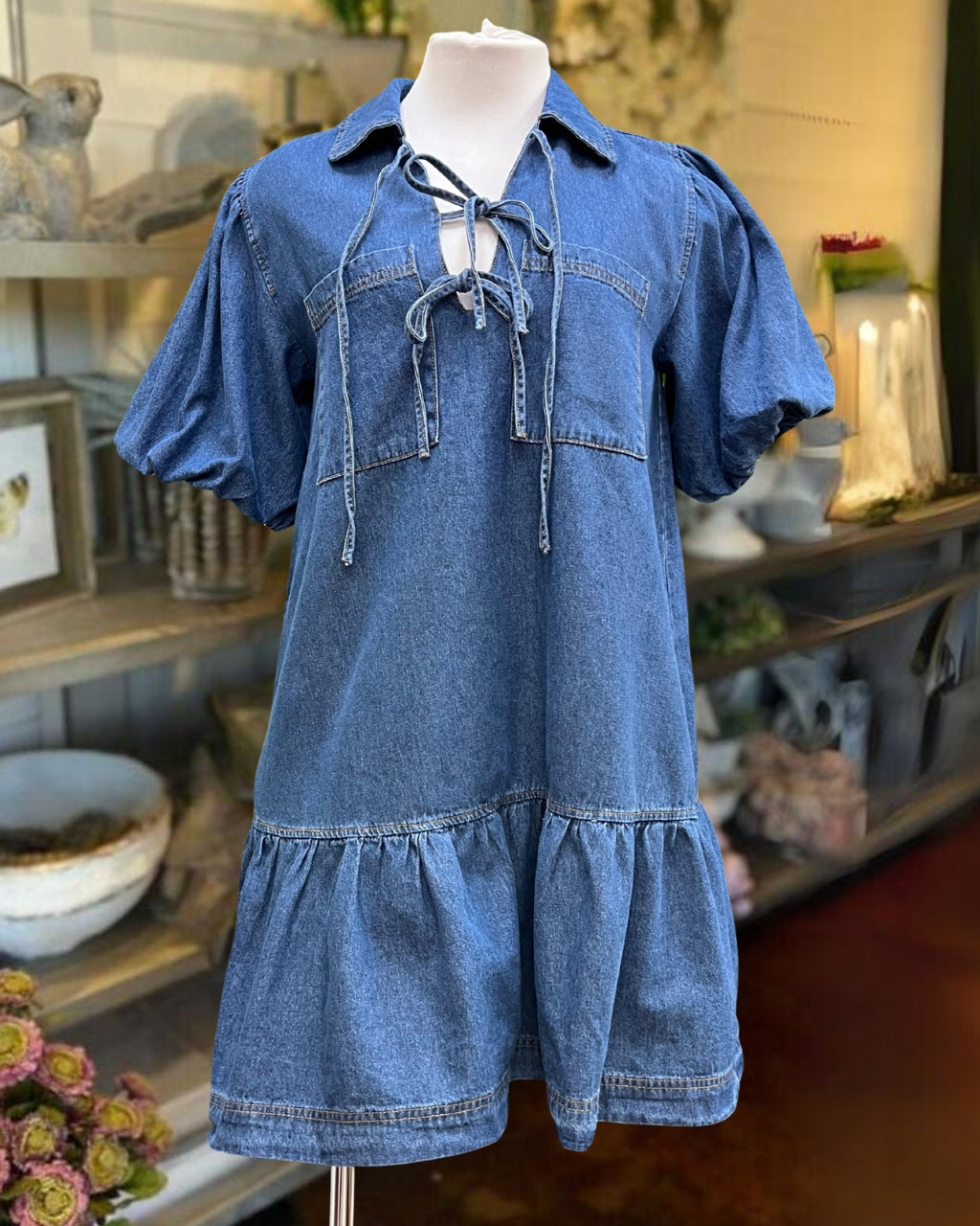 Stylish Denim Mini Dress