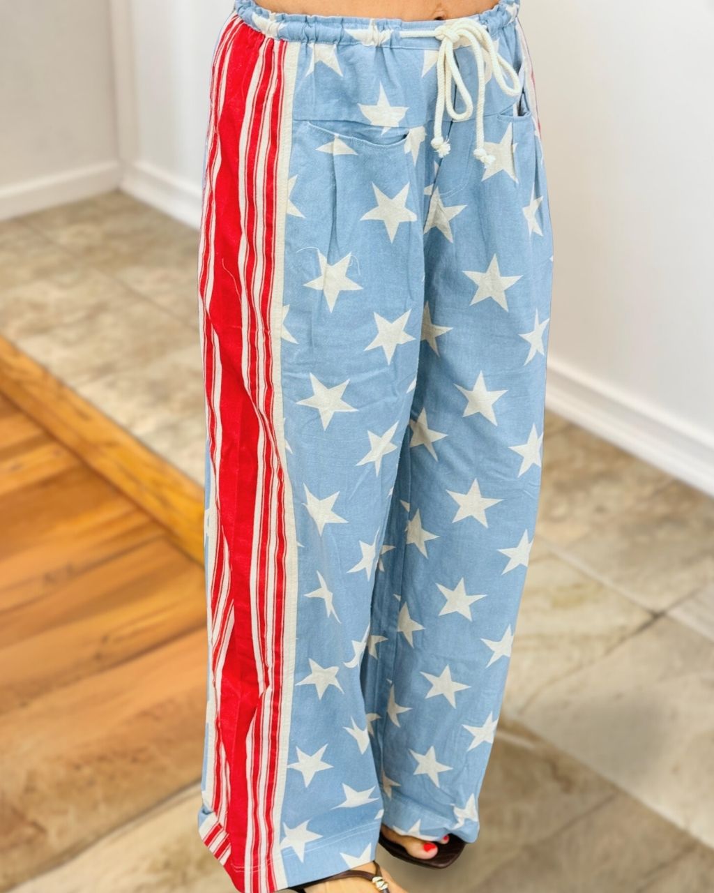 Independence Day Stars and Stripes Pants