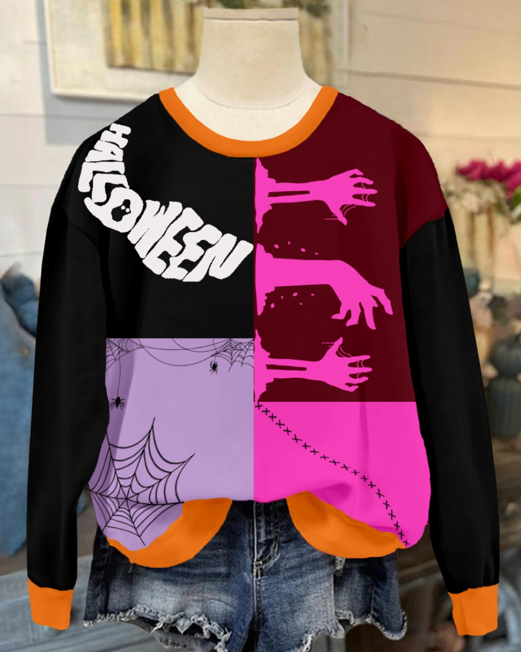 Spooky Halloween Graphic Sweatshirt