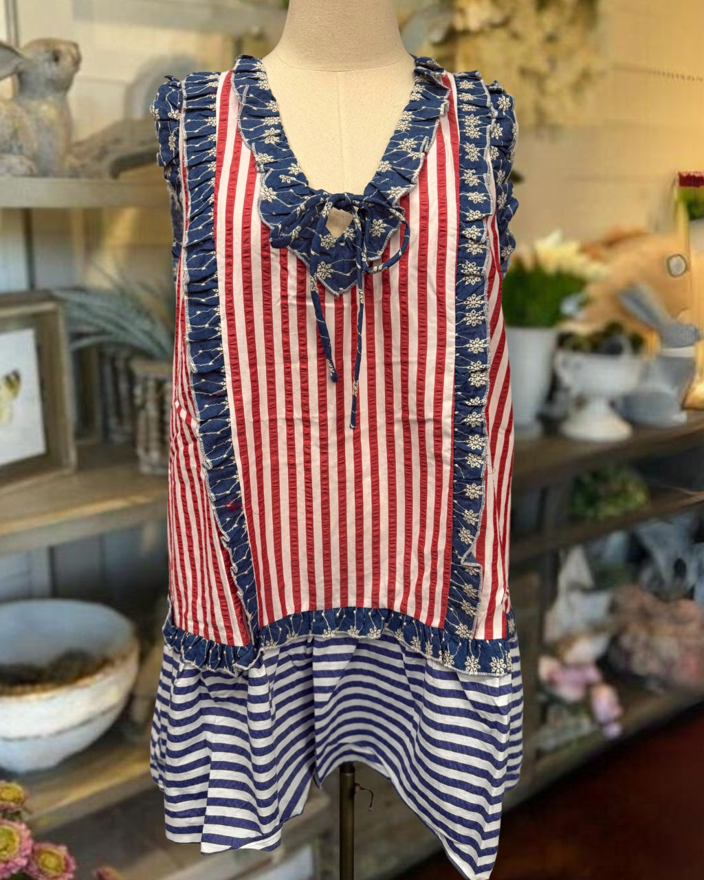 American Flag Striped Dress