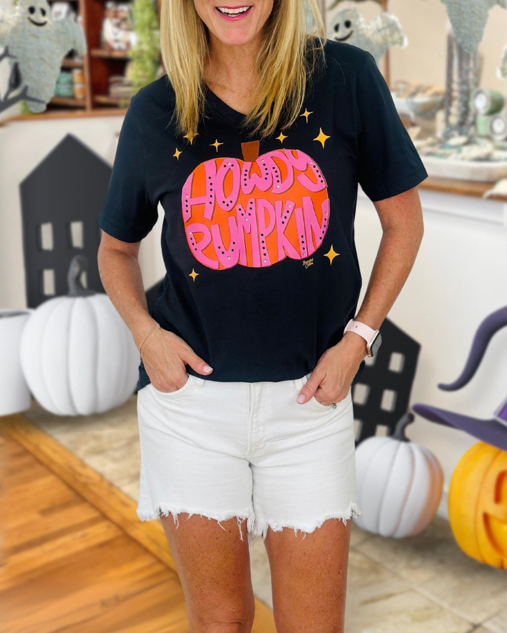 Fun Howdy Pumpkin Graphic Tee