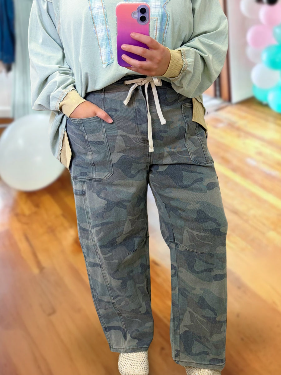 Retro Casual Camouflage Cargo Pants