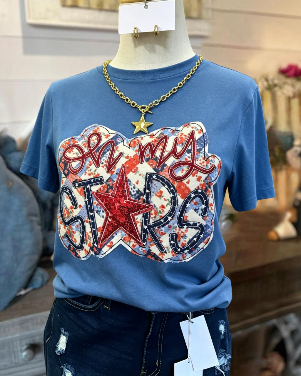 OhMyStars Floral Print T-shirt
