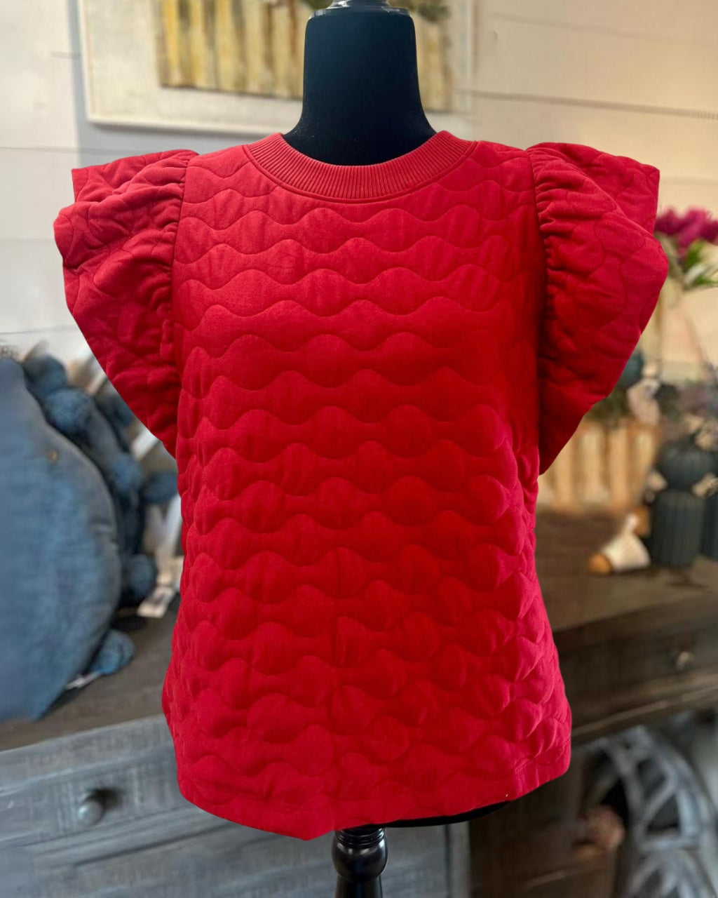 Wave Texture Quilted Top