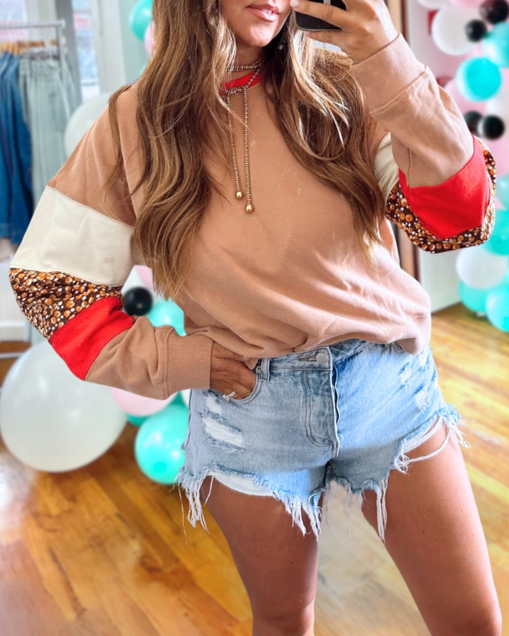 Lively Stylish Colorblock Pullover