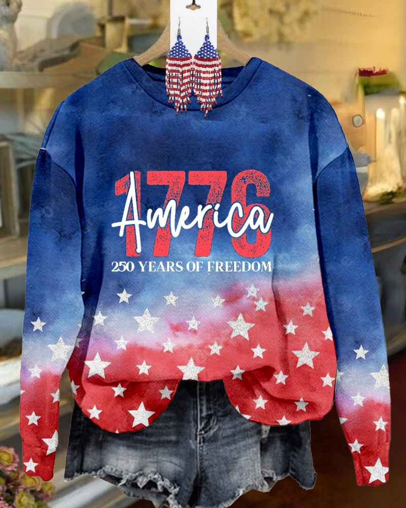 American Independence Day Theme Sweatshirt