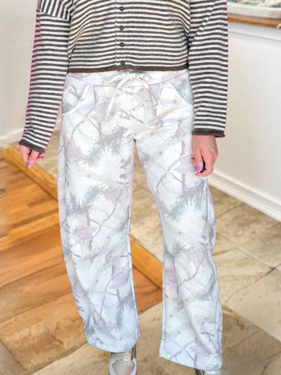 Casual Camo Floral Pants