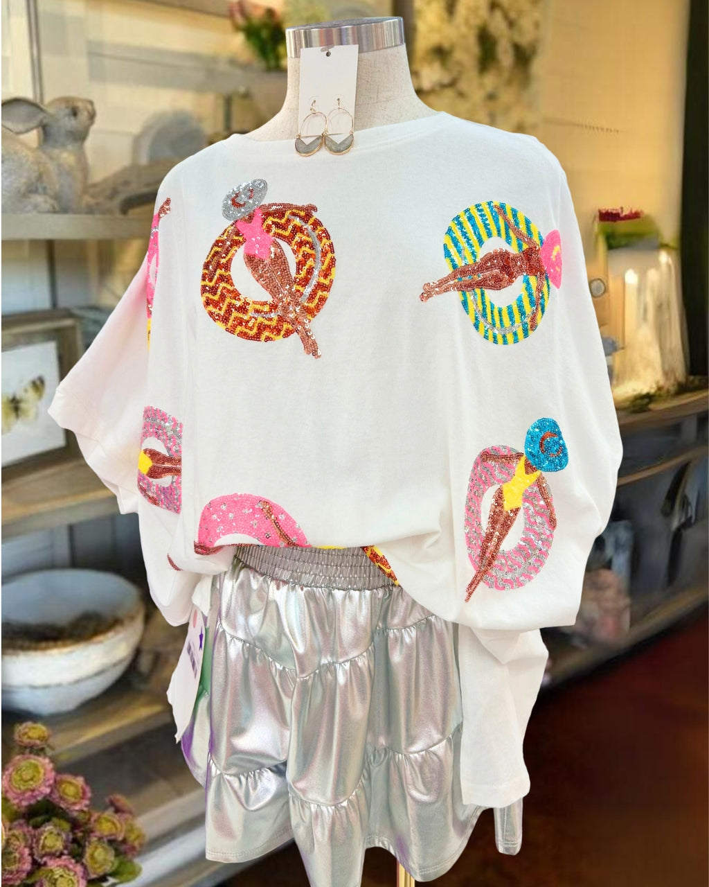 Pool Girl Sequin Tee