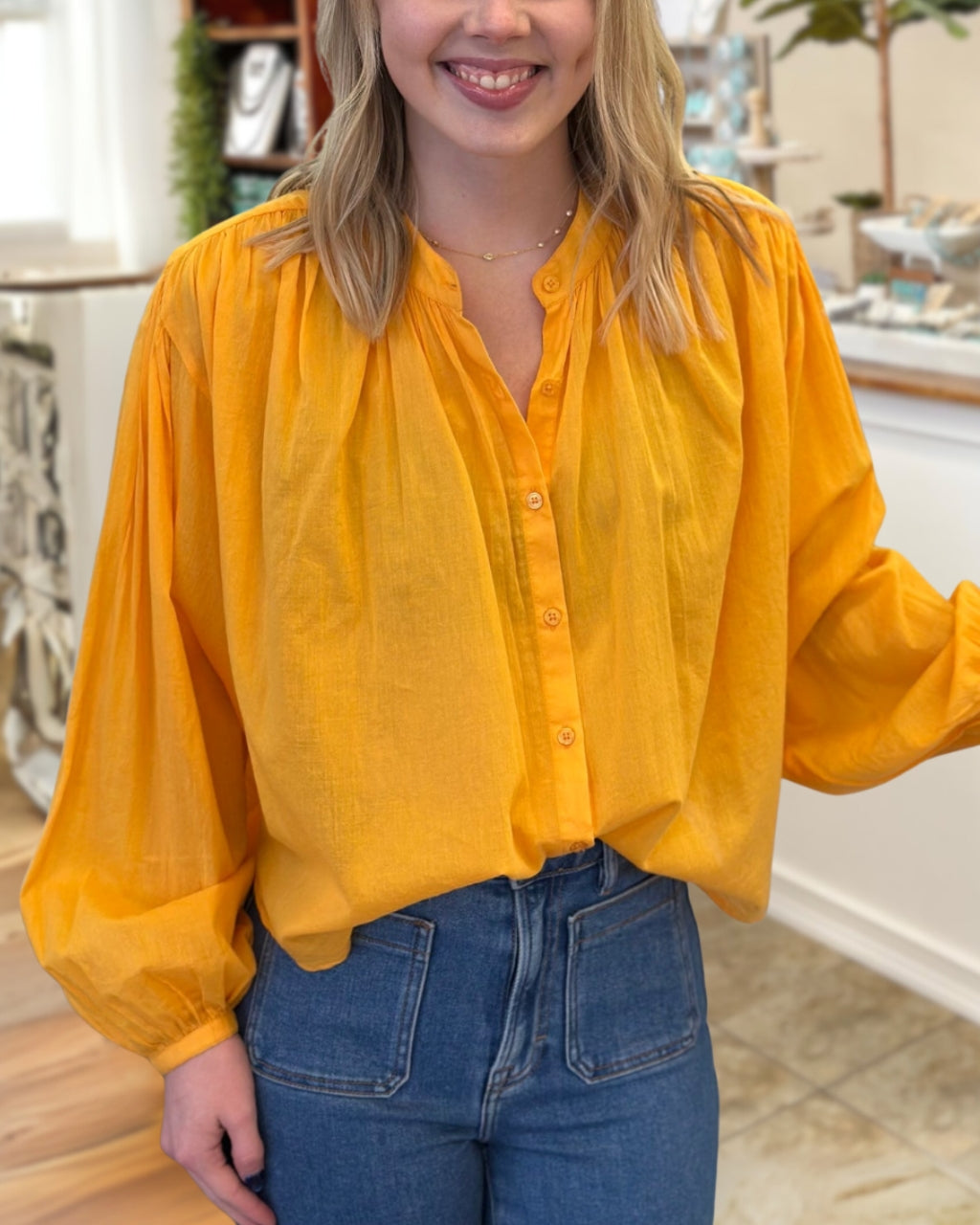 Breezy Linen Blouse