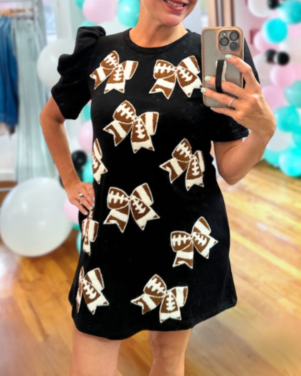 Bow-tie Football Sequined Dress