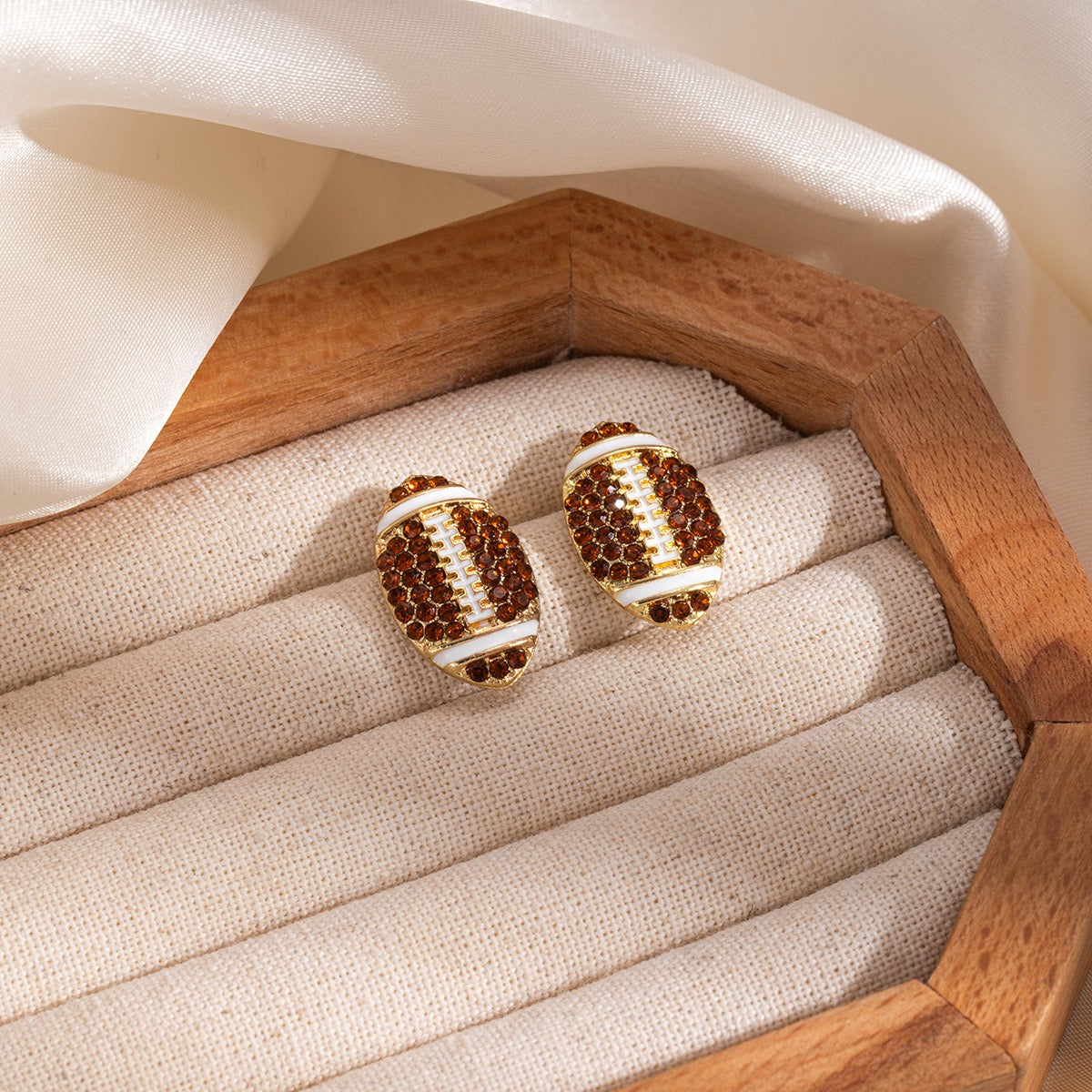 Style For Every Fan Football Earrings
