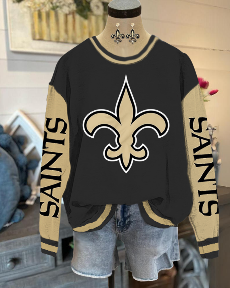 Saints Large Logo Crewneck Sweatshirt