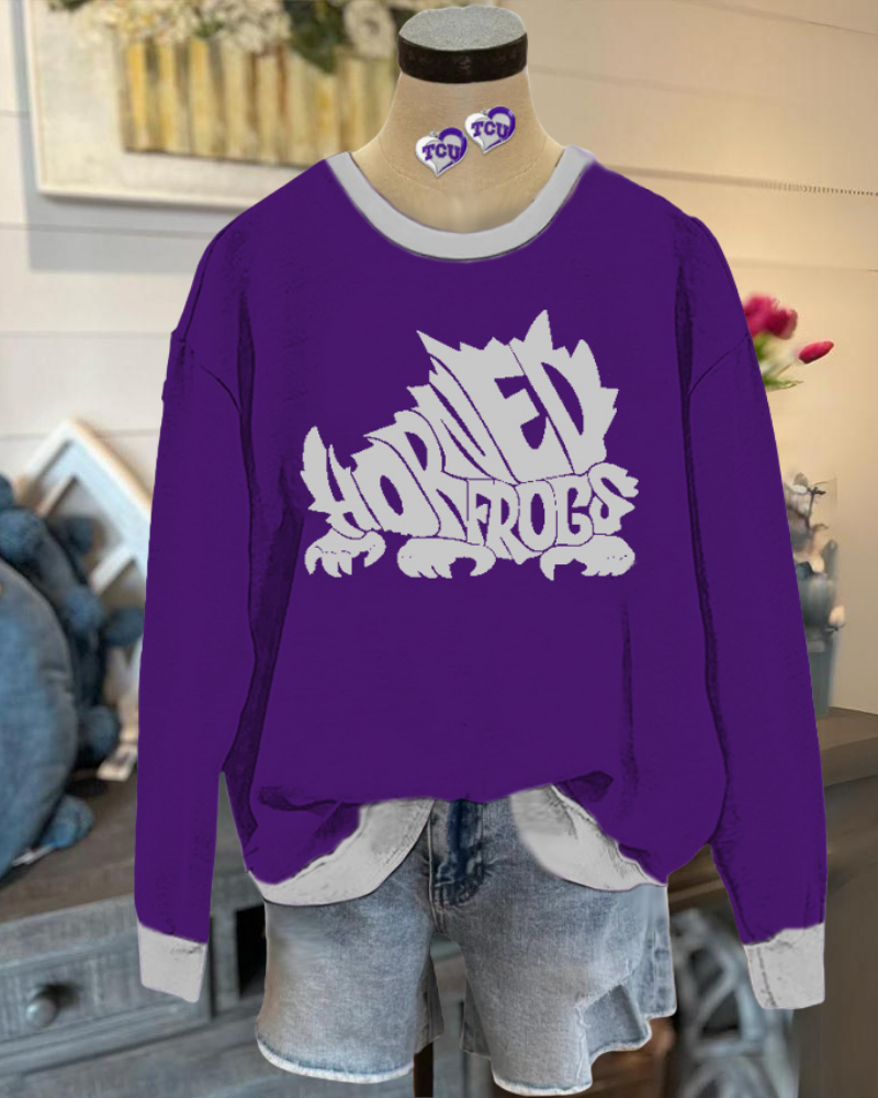 TCU Horned Frogs Graphic Sweatshirt