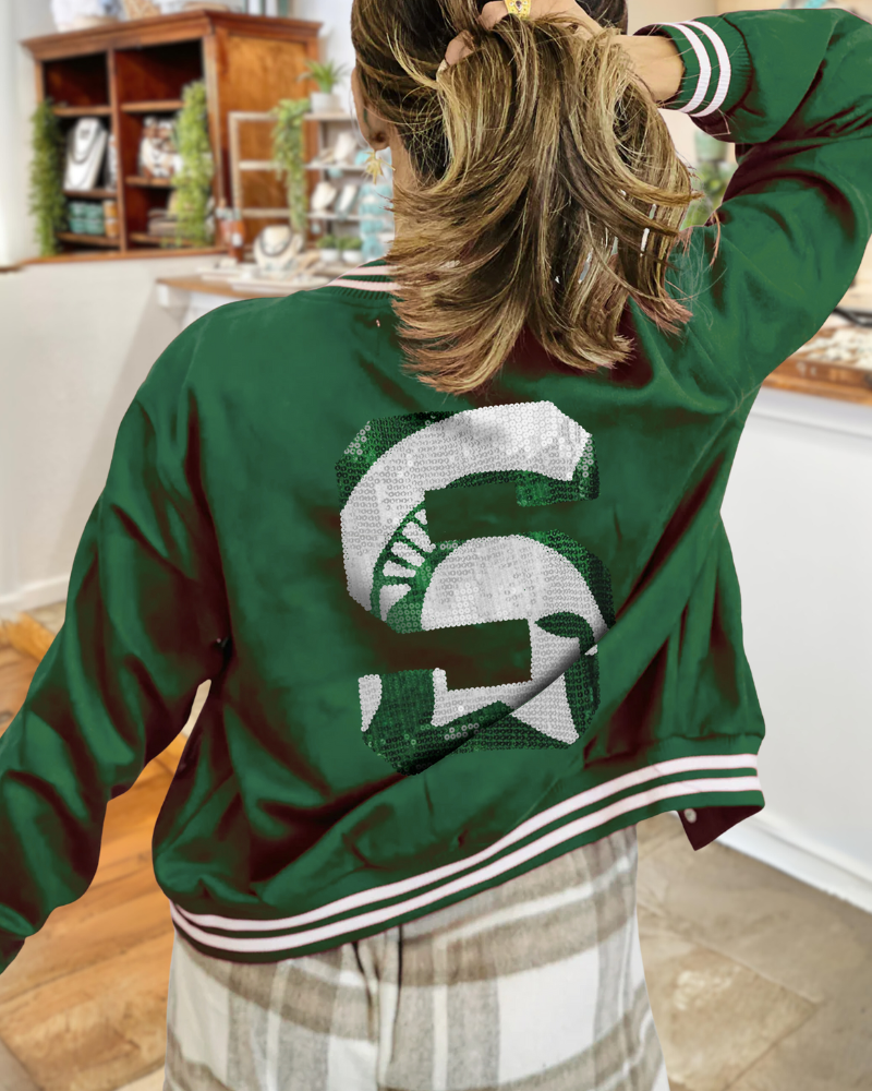 Michigan State Spartans Sequined Jacket