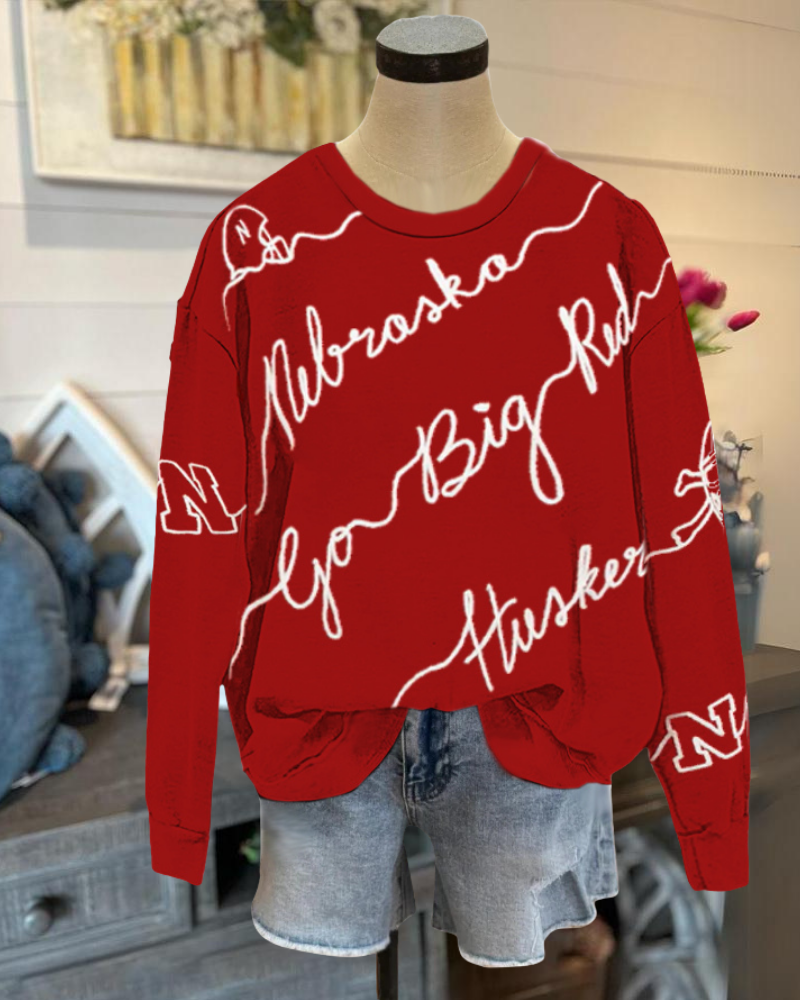 Simple Nebraska Huskers Sweatshirt