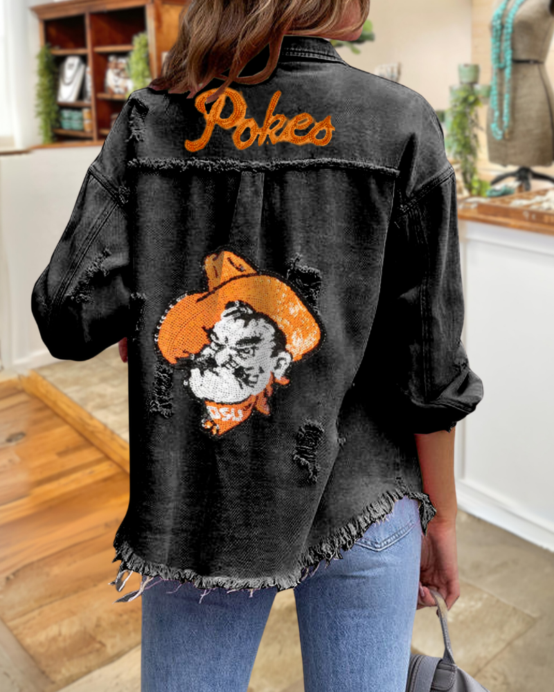 Oklahoma State Cowboys Sequin Jacket