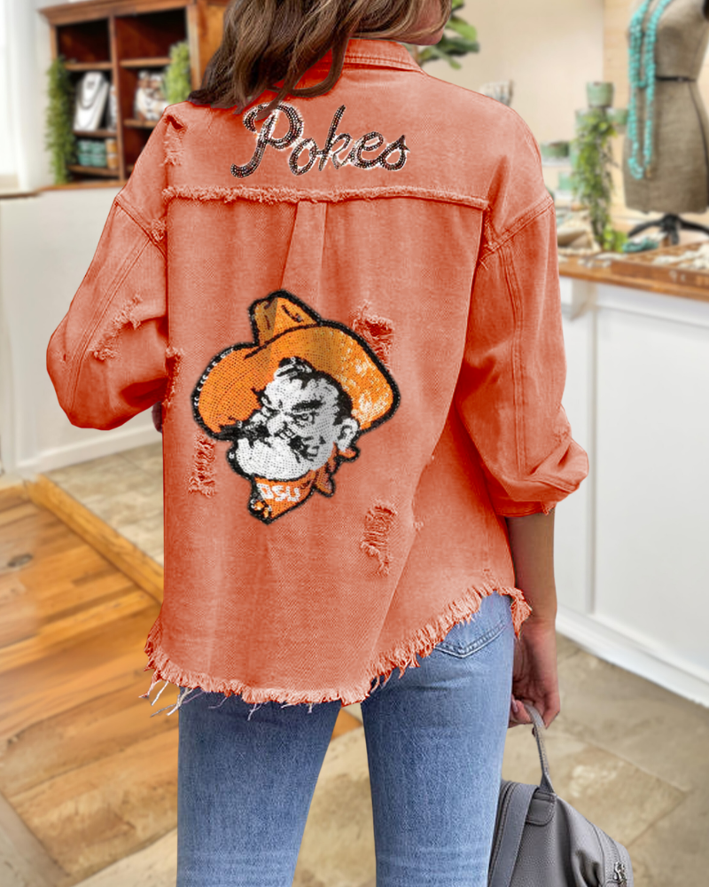 Oklahoma State Cowboys Sequin Jacket