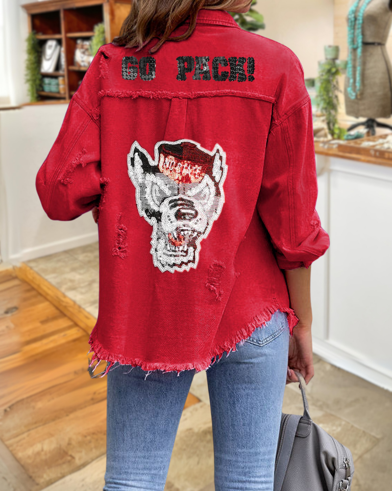 NC State Wolfpack Sequined Jacket