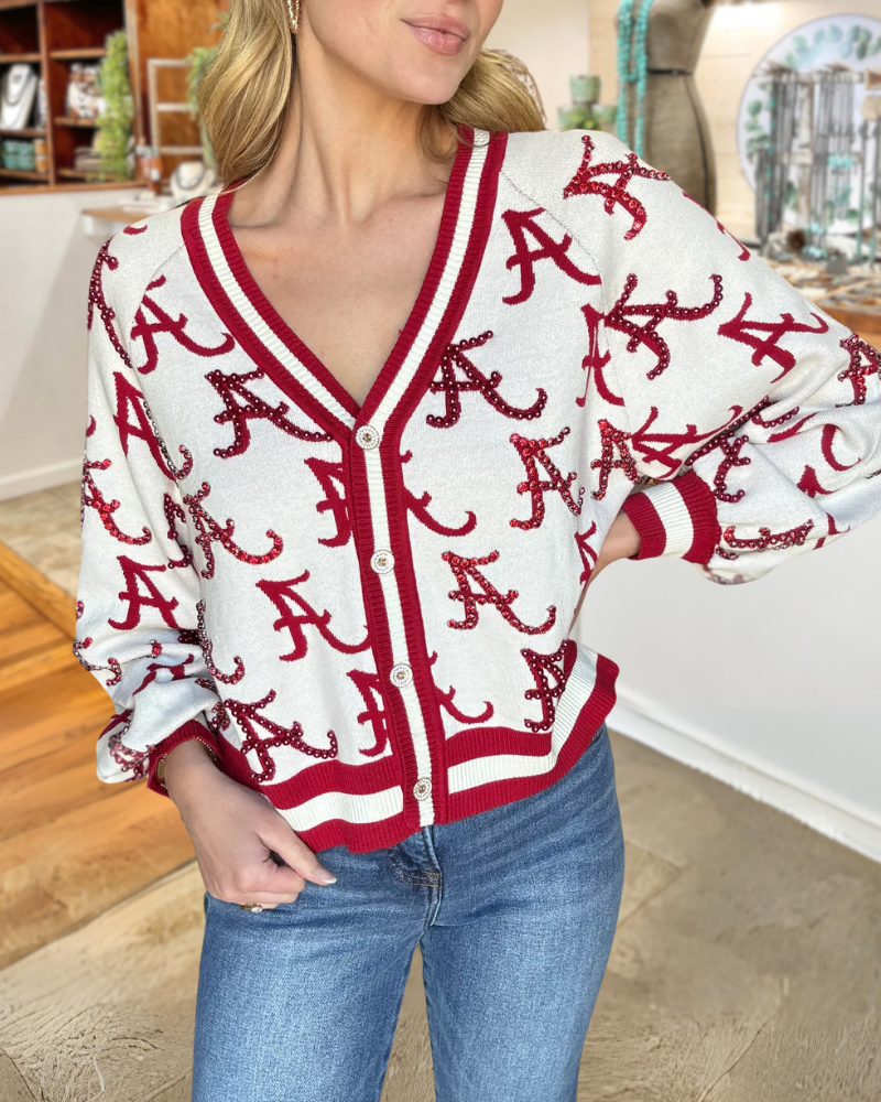 Alabama Crimson Tide V-neck Cardigan