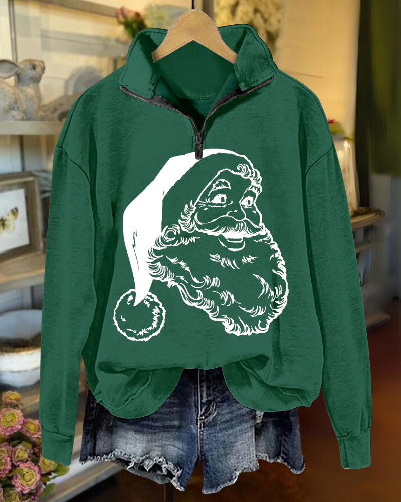Santa Claus Half-Zip Sweatshirt