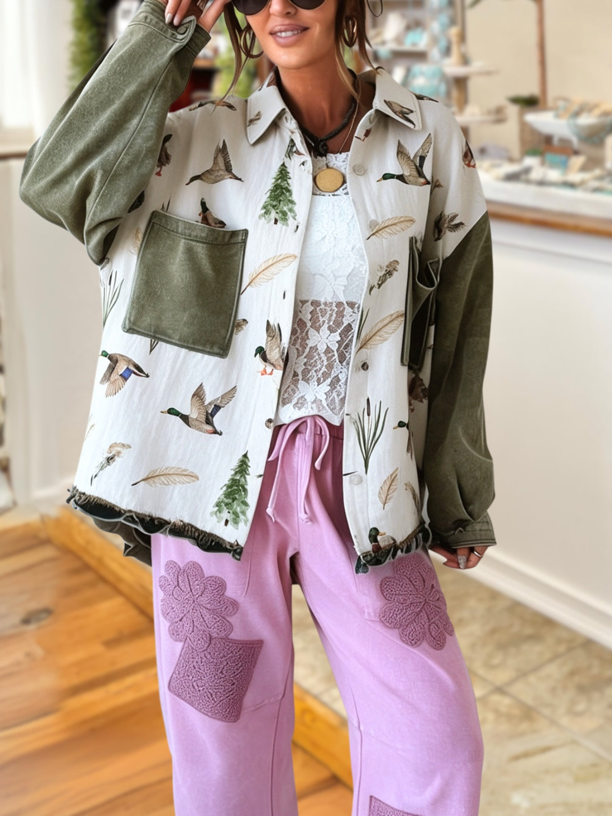 Mallard Duck Patchwork Jacket