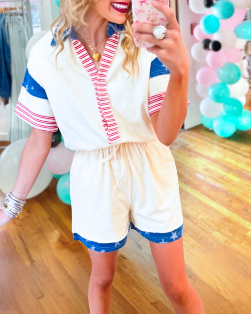 Stylish Flag Striped Jumpsuit