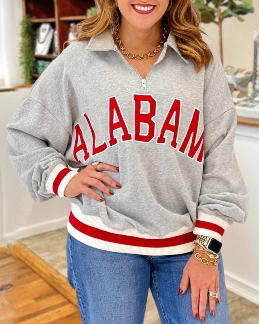 Retro Gameday Embroidered Pullover