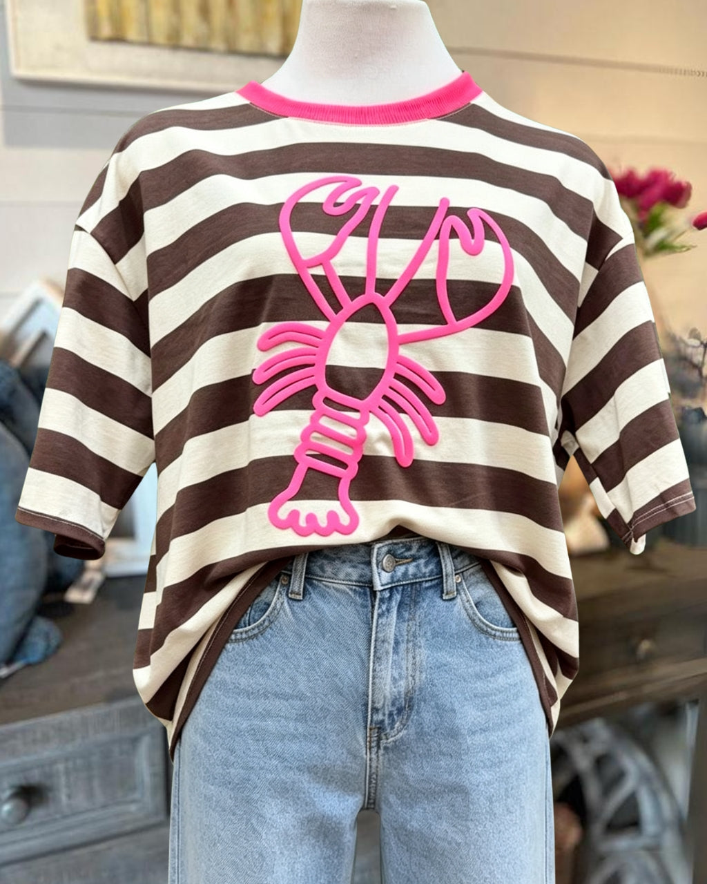 3D Lobster Stripe Tee