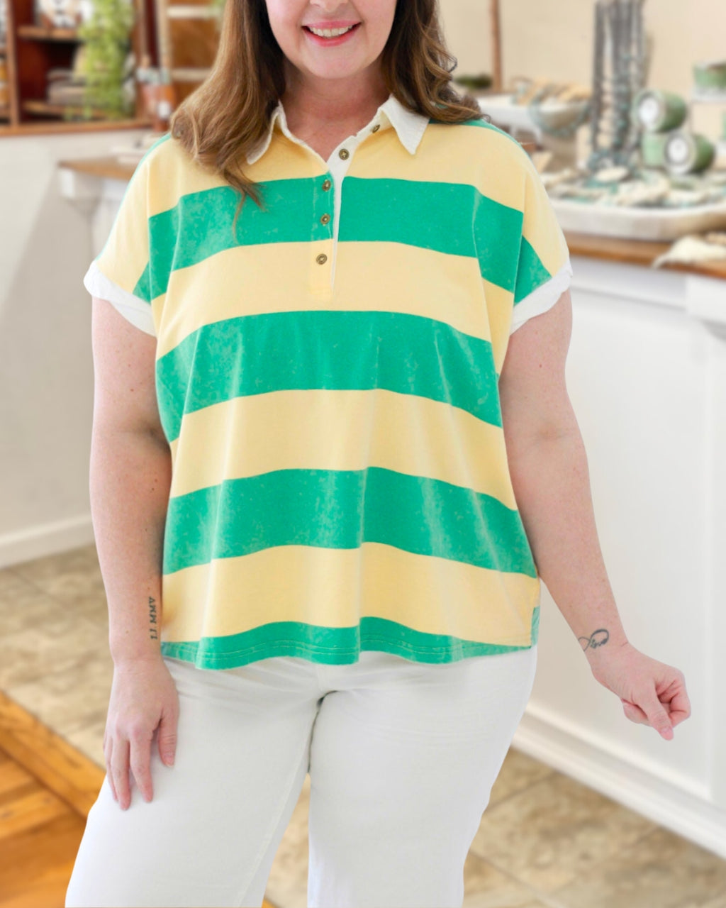 Bold Duo Stripe Relaxed Top