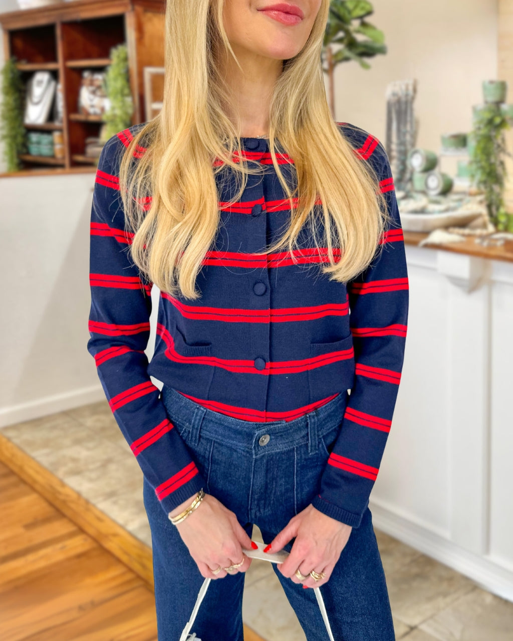 Trendy Classic Striped Cardigan