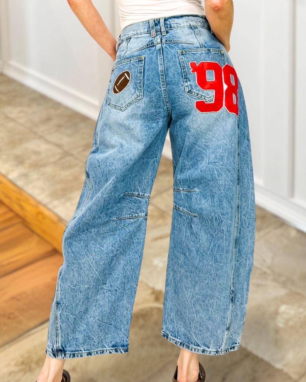 Number 98 Denim Wide Leg Pants