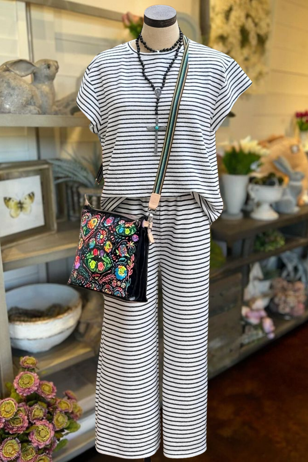 Laid-back Striped Set