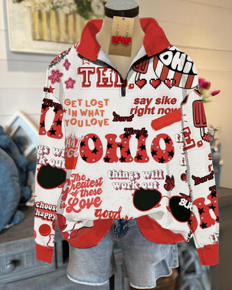 Stylish Ohio Half-Zip Pullover