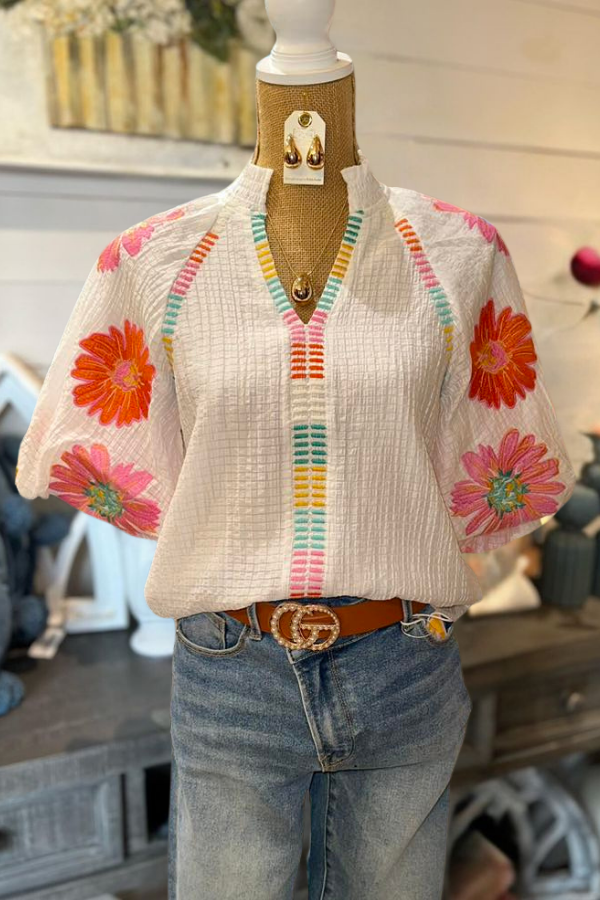 Floral Symphony Blouse