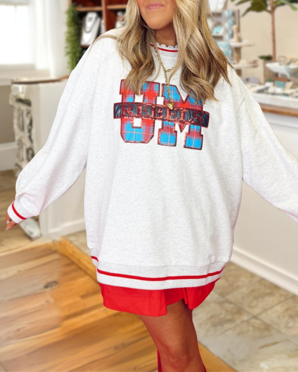 UM Rebels Sequin Sweatshirt