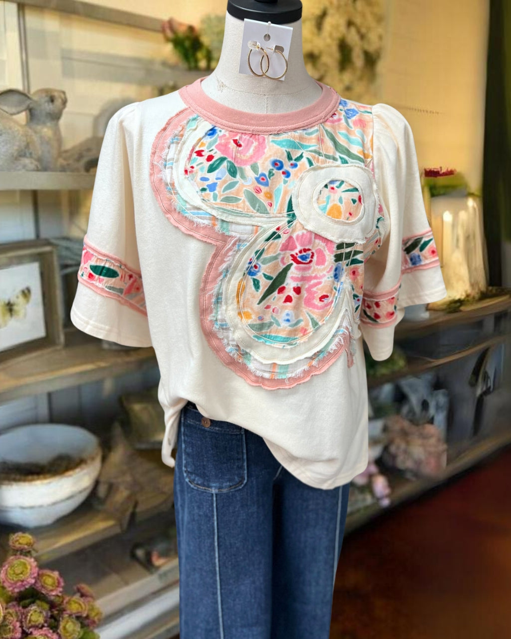 Patchwork Floral Tee