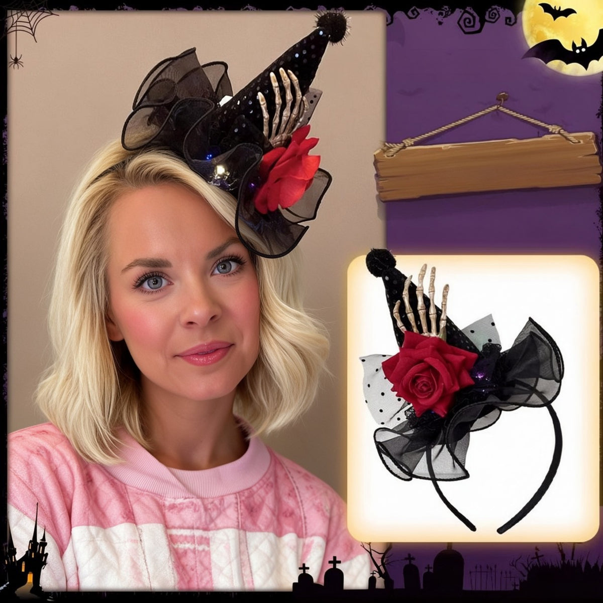 Halloween Pumpkin Hat Headband