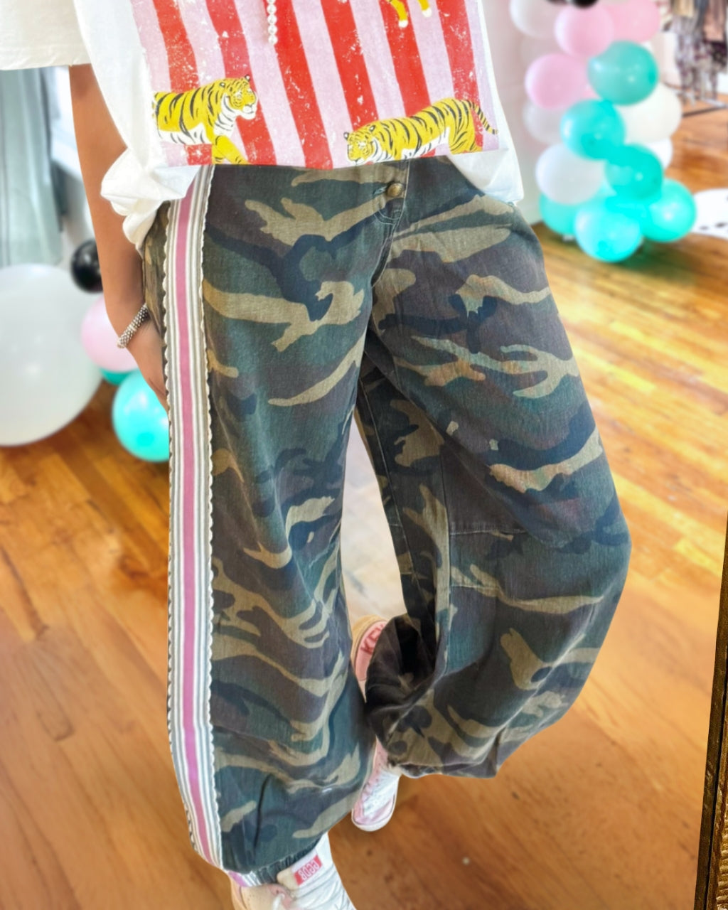 Chic French Terry Knit Pants