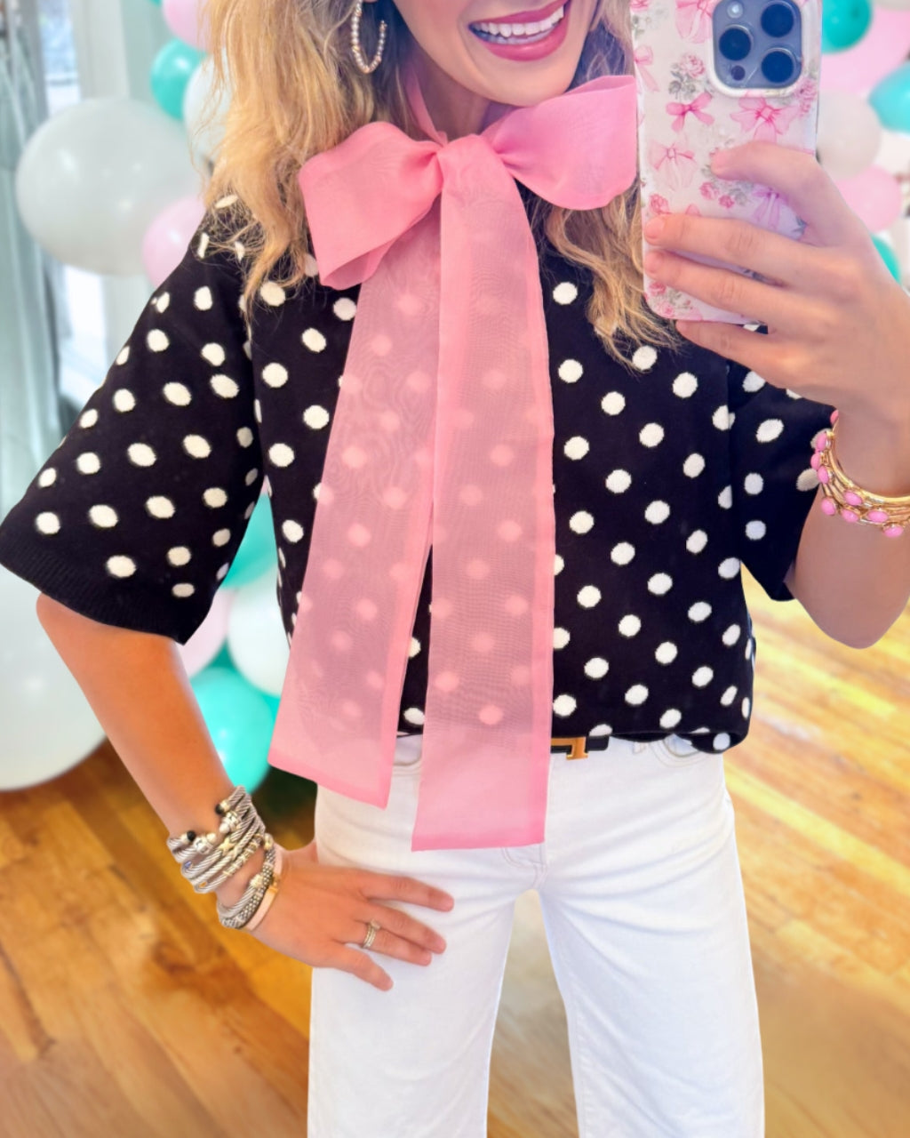 Classic Polka-Dot Top