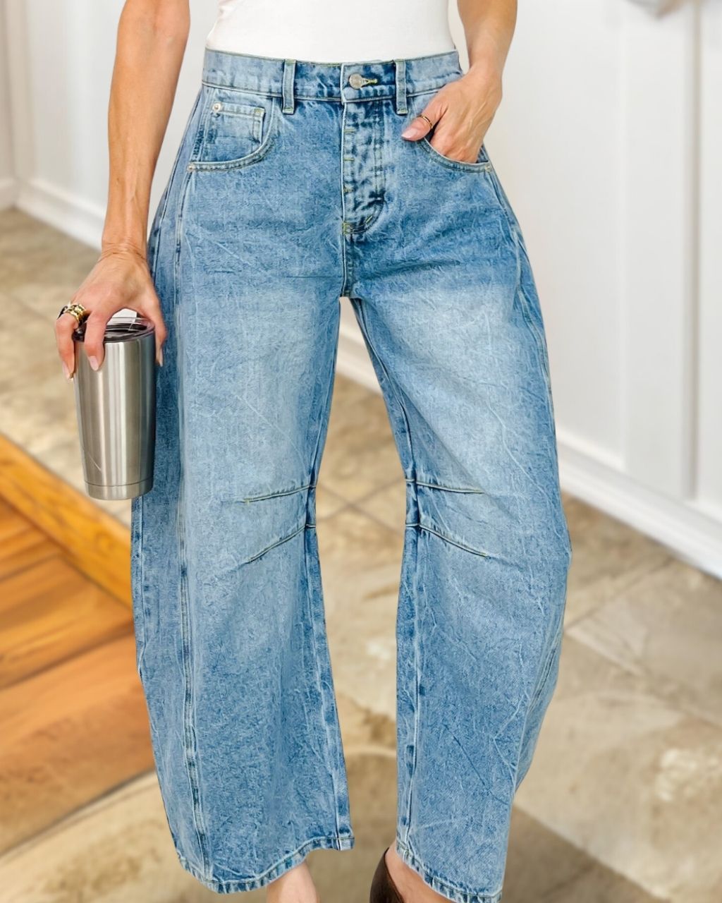 Number 98 Denim Wide Leg Pants