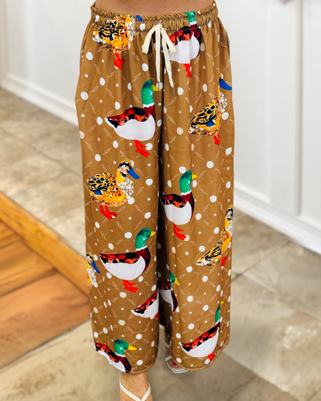Mallard Dot Palazzo Pants