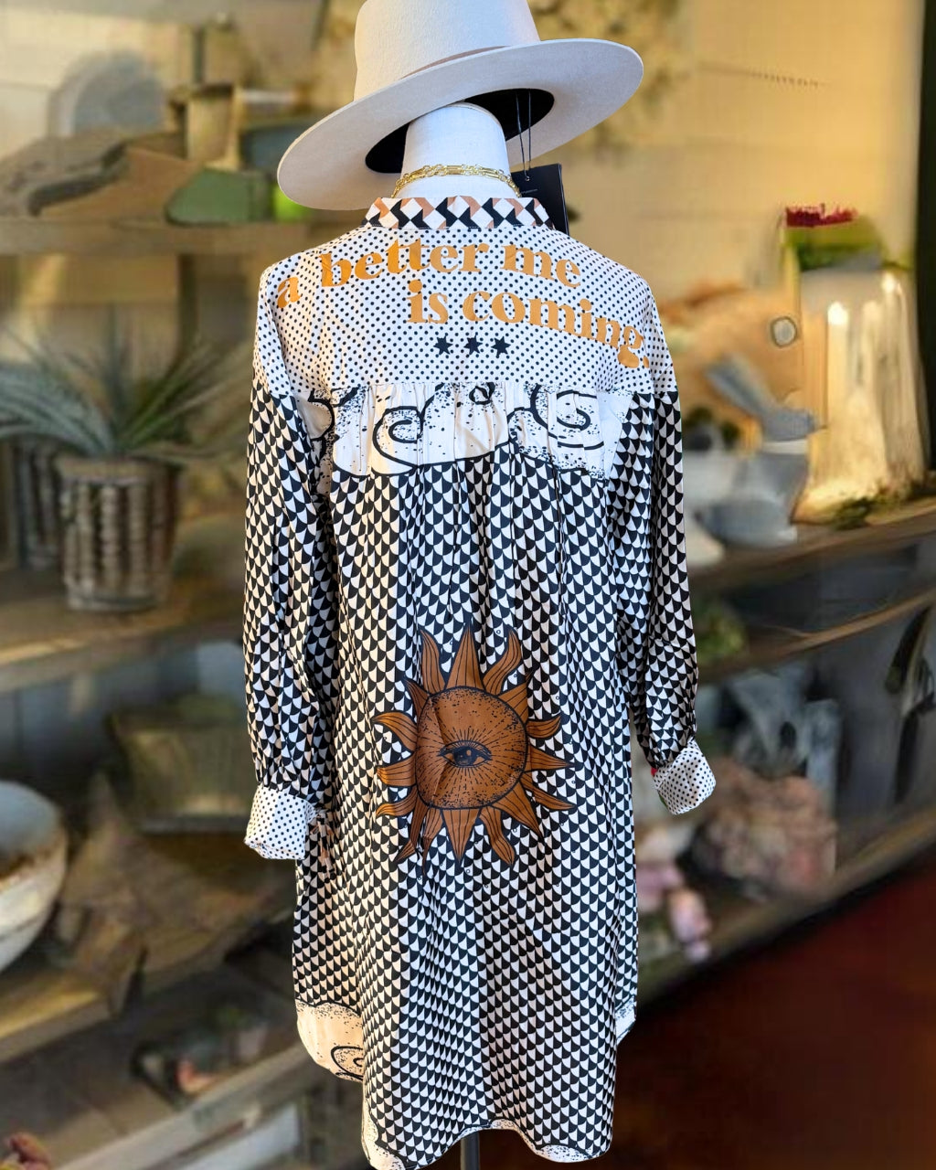 Chic Plaid V-neck Satin Dress