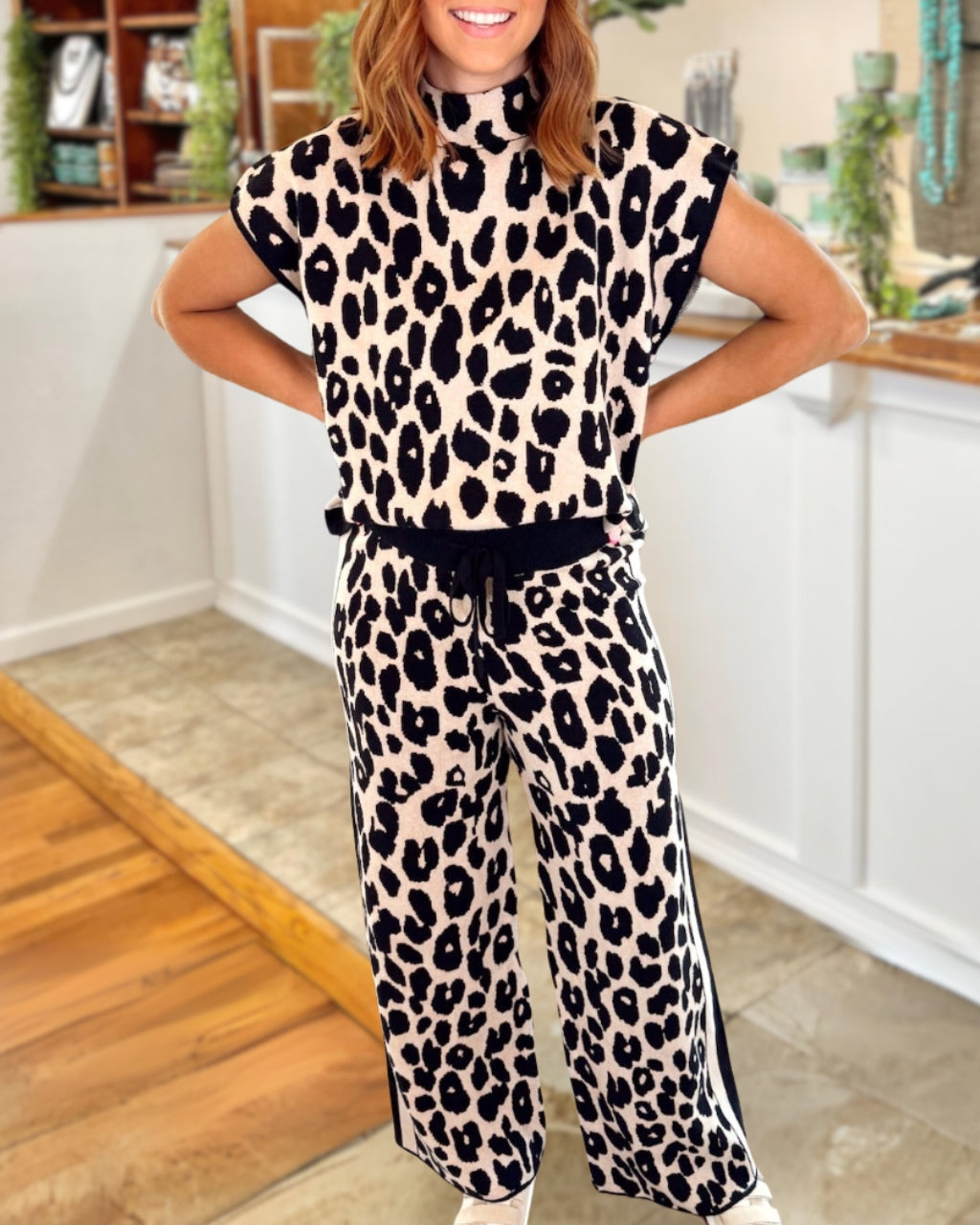 Lively Leopard Print Set