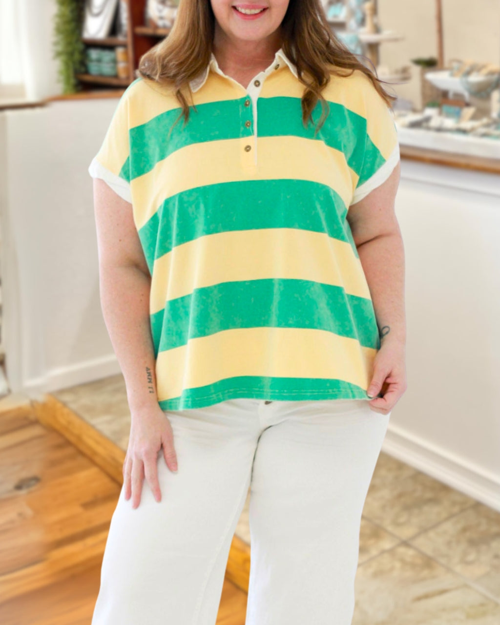 Bold Duo Stripe Relaxed Top