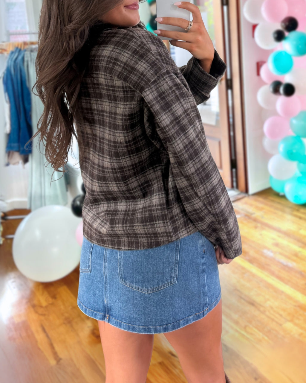 Trendy Tweed Plaid Jacket