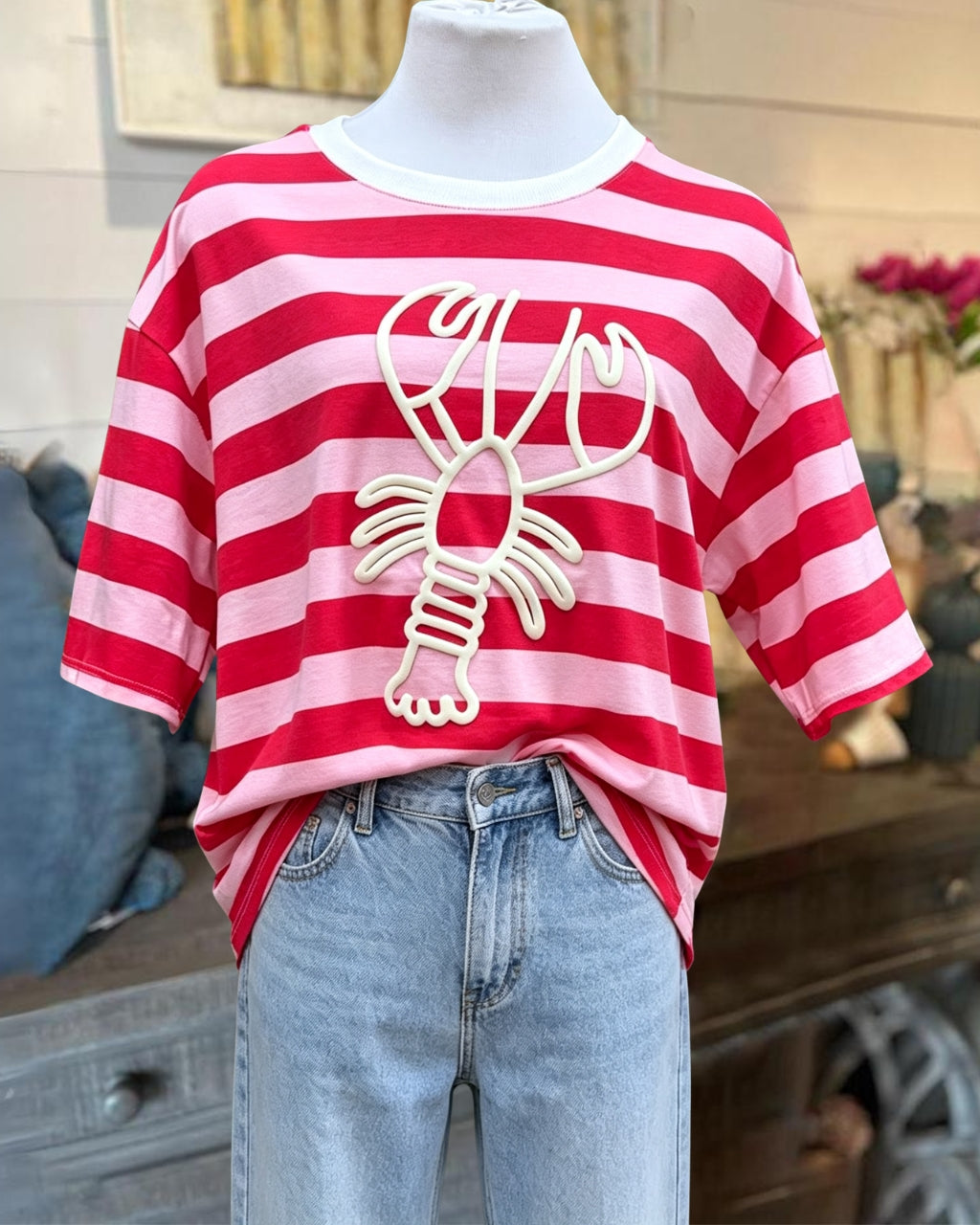 3D Lobster Stripe Tee